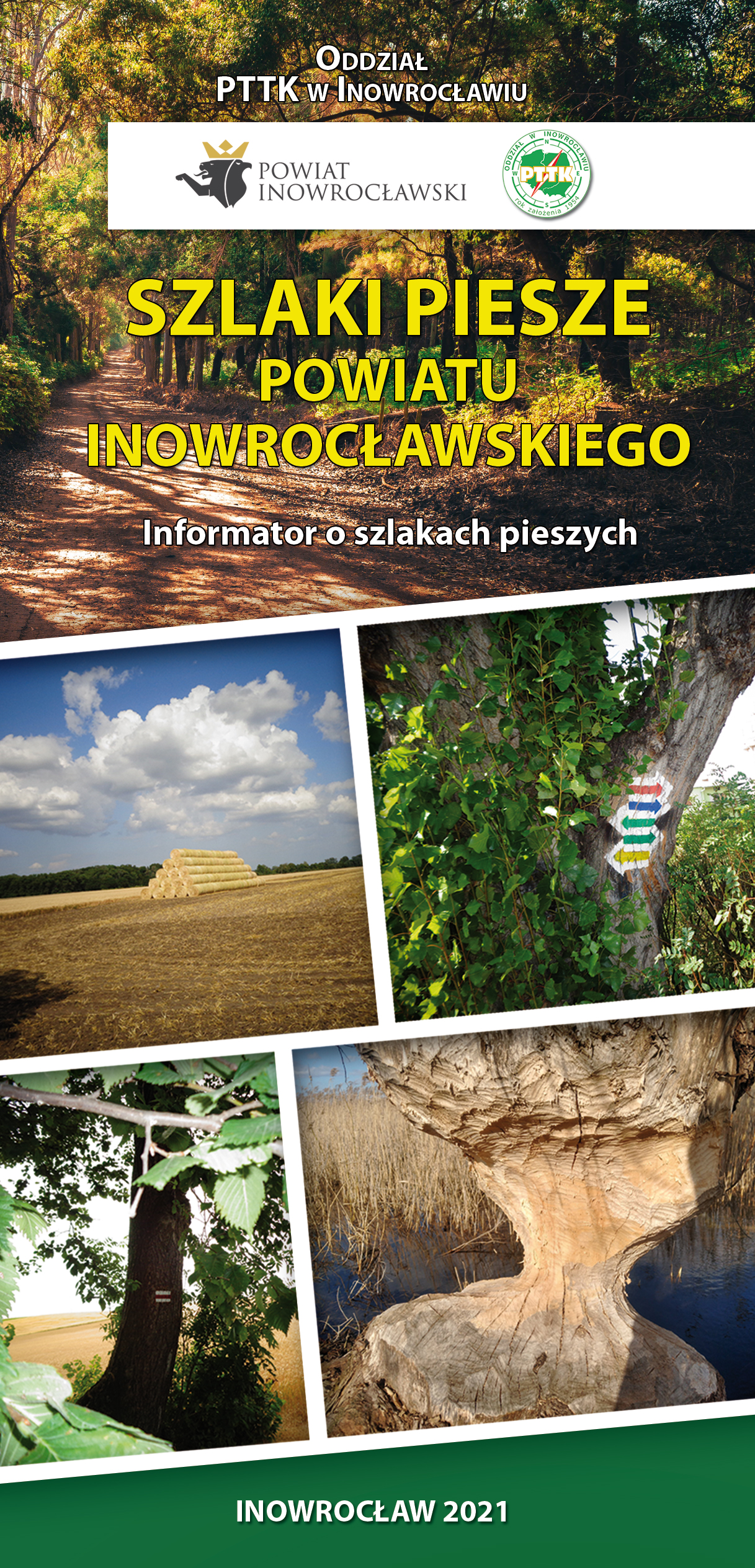 Okładka - Szlaki Piesze Powiatu Inowrocławskiego